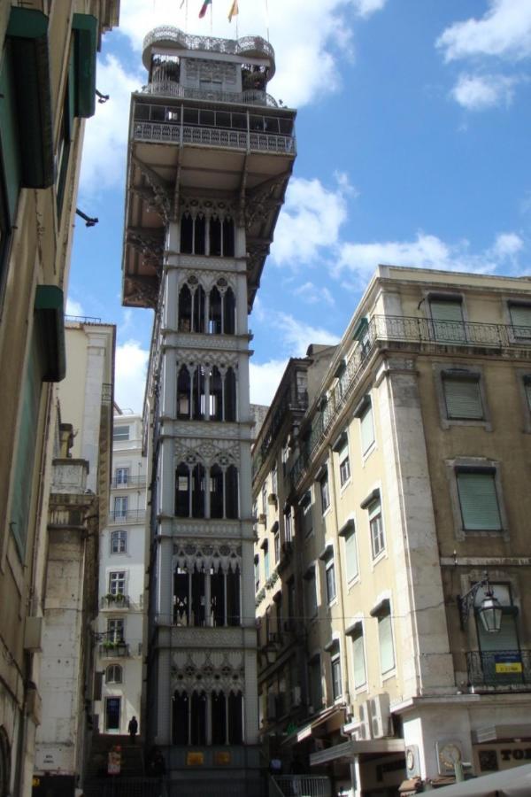 Bl Bairro Alto Famous Bica Funicular Street View Lisbon