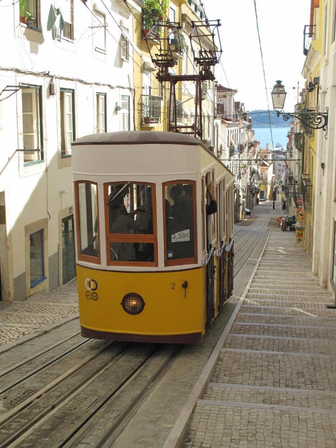 Bl Bairro Alto Famous Bica Funicular Street View * Lisbon